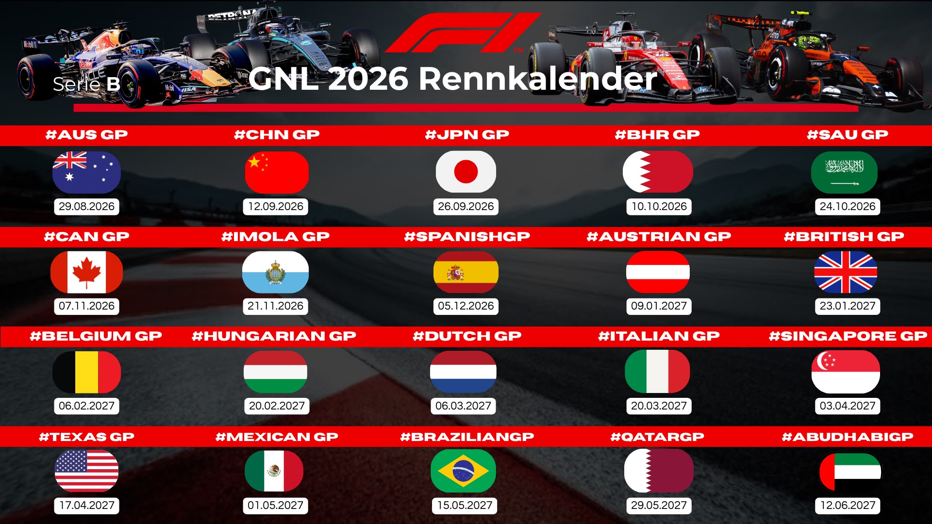 Rennkalender Serie B
